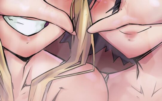 2D adult comic cover featuring Lucas and a supernatural spirit girl, hinting at fantasy, desire, and transformation.