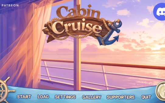 2D adult game cover featuring a cruise ship and nautical theme