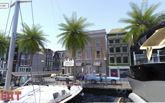 3D adult comic cover featuring a summer vacation theme with stylized characters