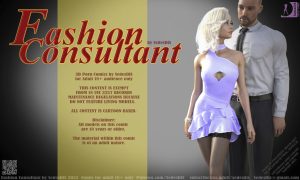 Fashion Consultant adult comic by SedesDiS blonde woman choosing outfit