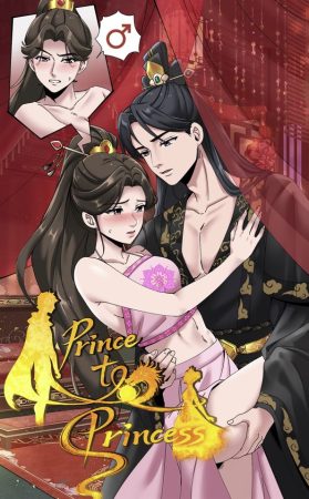 Prince to Princess by MeowWithMe 2D transformation comic
