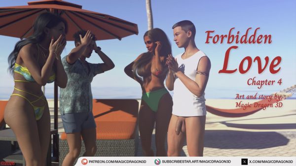 Read Forbidden Love 4 Comic by MagicDragon3D, a high-quality 3D adult comic featuring taboo attraction, family drama, emotional tension, and risky hidden desire.